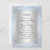 Blue Sparkle Jewel & Tiara Sweet 16 Uitnodiging (Voorkant)