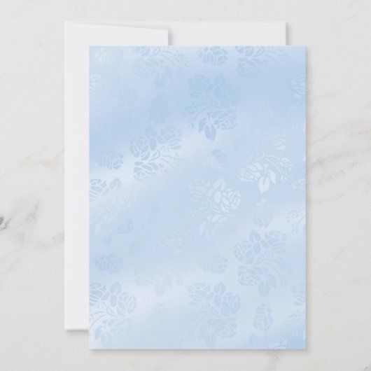 Blue Sparkle Jewel & Tiara Sweet 16 Uitnodiging (Achterkant)