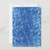 Blue Sparkle-look Bow Boy's Baby shower Kaart (Achterkant)