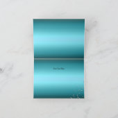 Blue Sparkle Masquerade Dank u kaart (Binnen)