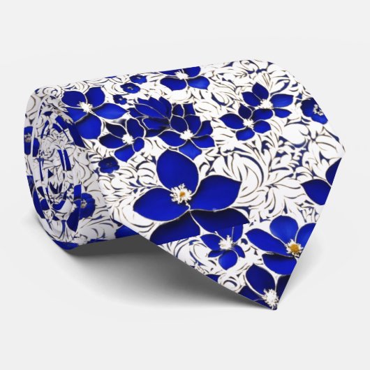 Blue sparkle Stropdas (Opgerold)