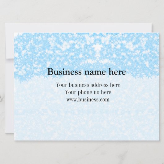 Blue Sparkle Voeg logo Tekst Naam Een Cadeaubon to (Achterkant)