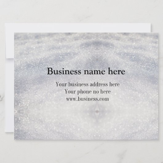 Blue Sparkle Voeg logo Tekst Naam Een Cadeaubon to (Achterkant)