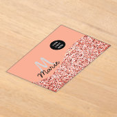 Blue Sparkle Voeg logo tekst toe Bedankt Korting Acryl Uitnodigingen (Laagn)