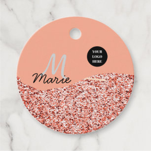 Blue Sparkle Voeg logo tekst toe Bedankt Korting Bedankjes Labels