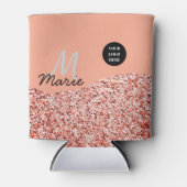 Blue Sparkle Voeg logo tekst toe Bedankt Korting Blikjeskoeler (Voorkant)