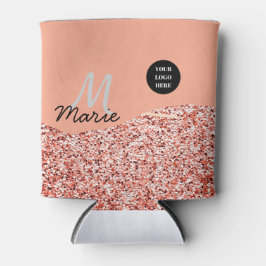 Blue Sparkle Voeg logo tekst toe Bedankt Korting Blikjeskoeler