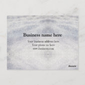 Blue Sparkle Voeg logo tekst toe Bedankt Korting Briefkaart (Achterkant)