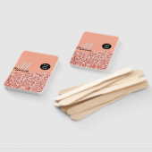 Blue Sparkle Voeg logo tekst toe Bedankt Korting Handwaaier (Niet-gemonteerd)