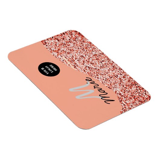 Blue Sparkle Voeg logo tekst toe Bedankt Korting Magneet (Rechterzijde)