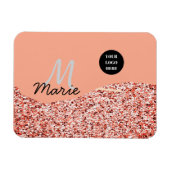 Blue Sparkle Voeg logo tekst toe Bedankt Korting Magneet (Horizontaal)