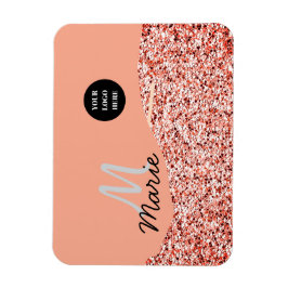 Blue Sparkle Voeg logo tekst toe Bedankt Korting Magneet