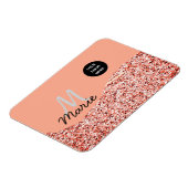 Blue Sparkle Voeg logo tekst toe Bedankt Korting Magneet (Linkerzijde)