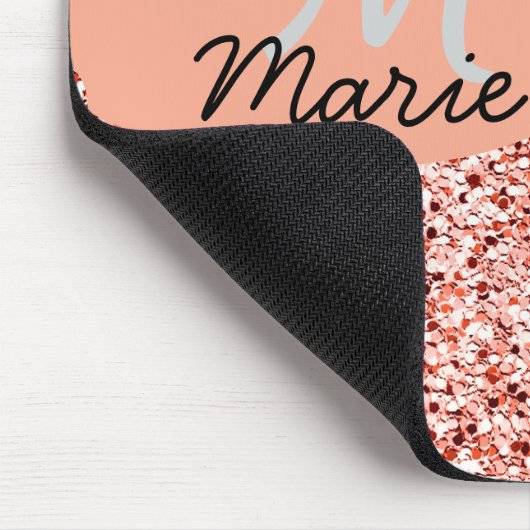 Blue Sparkle Voeg logo tekst toe Bedankt Korting Muismat (Hoek)