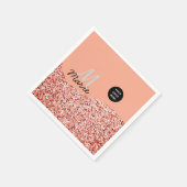 Blue Sparkle Voeg logo tekst toe Bedankt Korting Servet (Hoek)