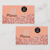 Blue Sparkle Voeg logo tekst toe Bedankt Korting Visitekaartje (Voorkant / Achterkant)