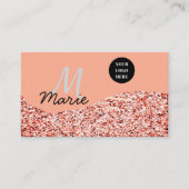 Blue Sparkle Voeg logo tekst toe Bedankt Korting Visitekaartje (Voorkant)