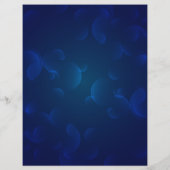 Blue Sparkles Feestdag sale promotie  Flyer (Achterkant)