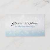 Blue Sparkles Schoonmaakservice Huishoudster Visitekaartje (Achterkant)
