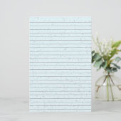 Blue Sparkles Stationery Briefpapier (Staand voorkant)