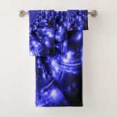Blue Sparkling Lights Bad Handdoek (Insitu)