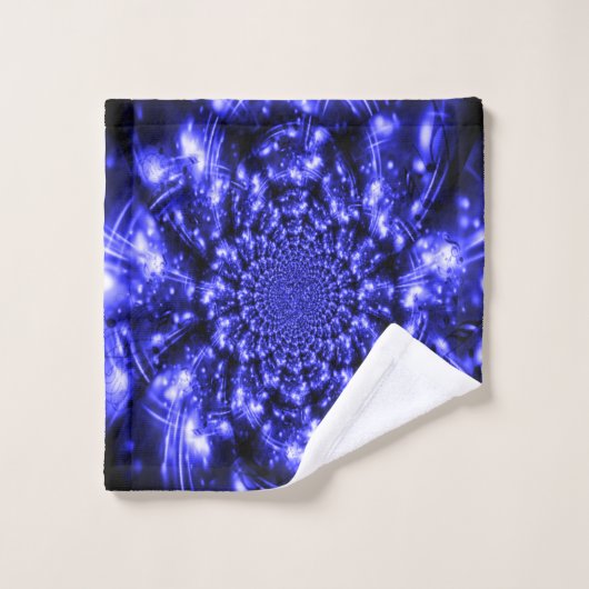 Blue Sparkling Lights Bad Handdoek (Wasdoekje)