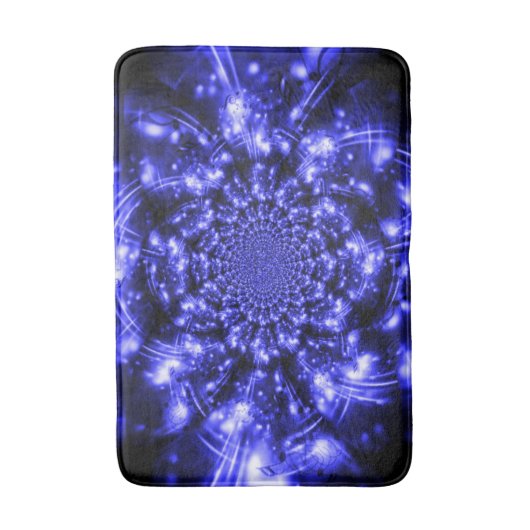 Blue Sparkling Lights Badmat (Voorkant Verticaal)