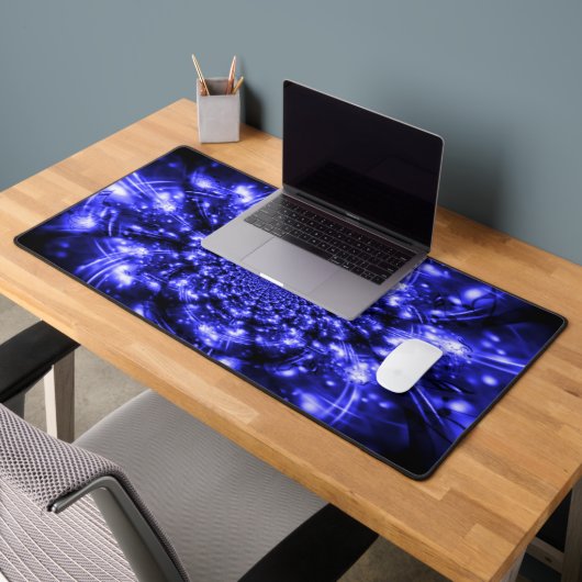 Blue Sparkling Lights Bureaumat (Kantoor 2)