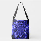 Blue Sparkling Lights Crossbody Tas (Voorkant)