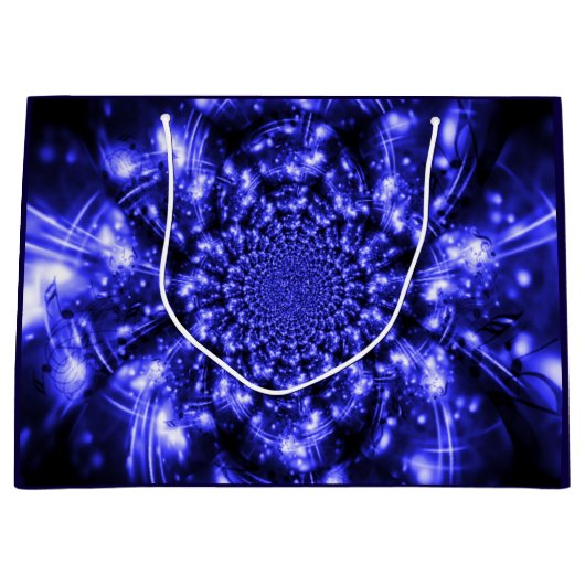 Blue Sparkling Lights Groot Cadeauzakje (Voorkant)