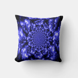 Blue Sparkling Lights Kussen