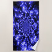 Blue Sparkling Lights Strandlaken (Voorkant)