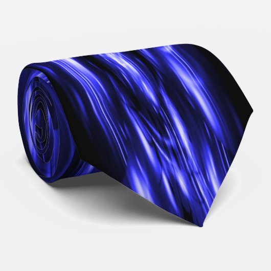 Blue Sparkling Lights Stropdas (Opgerold)