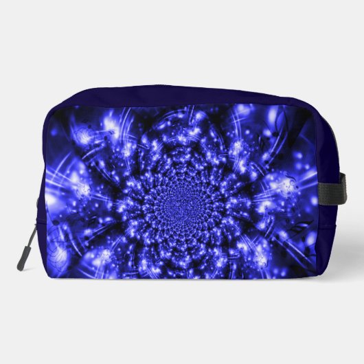 Blue Sparkling Lights Toilettasje (Achterkant)