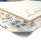 Blue Sparrow  Wildflower Custom Wall Art Poster (Hoek)