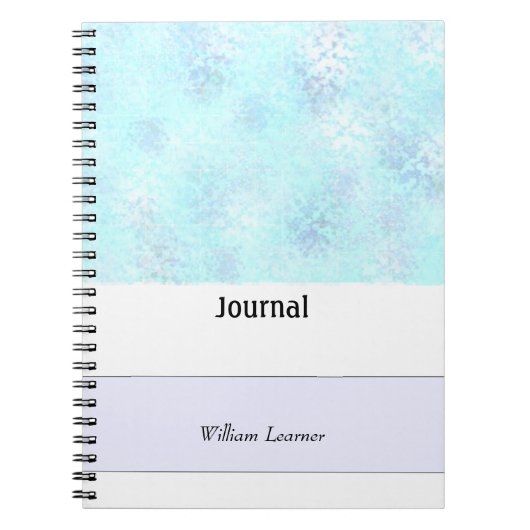 Blue Spatter Personal Journal Notitieboek (Voorkant)