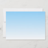 Blue Special Telegram Birth Notice for Boy Kaart (Achterkant)