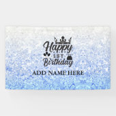 Blue Specialized "Happy First Birthday" Spandoek (Horizontaal)