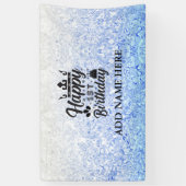 Blue Specialized "Happy First Birthday" Spandoek (Verticaal)