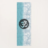 Blue Speckle Om Yoga Mat (Achterkant)