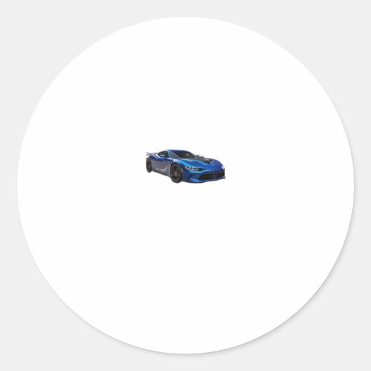 Blue Speed Demon Sticker (Voorkant)