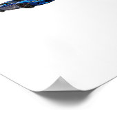 Blue Speed Demon Sticker Poster (Hoek)