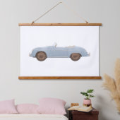 Blue  Speedster Kinder Room Decor Hangend Wandkleed (Slaapkamer)