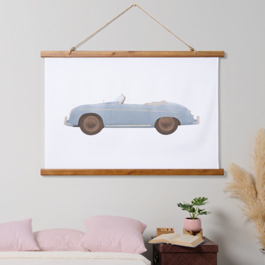 Blue  Speedster Kinder Room Decor Hangend Wandkleed (Slaapkamer)