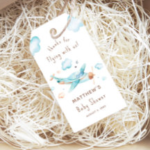 Blue Speelgoed Airplane Boy Baby shower Dank u