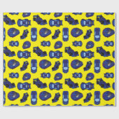 Blue Speelgoed Racing Cars en Crash Helmets Motors Cadeaupapier (Vlak)