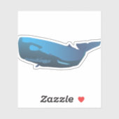 Blue Sperm Whale Sticker (Vel)