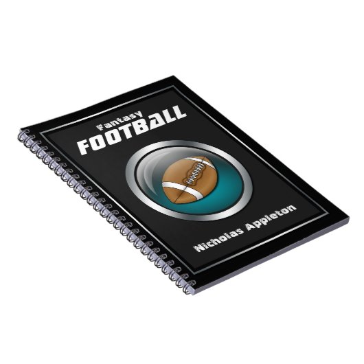 Blue Sphere - Fantasy Football notebook Notitieboek (Rechterzijde)