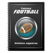 Blue Sphere - Fantasy Football notebook Notitieboek (Voorkant)