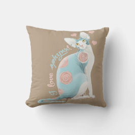 💛 💙 💛 Blue Sphynx 💛 💙 💛 Kussen